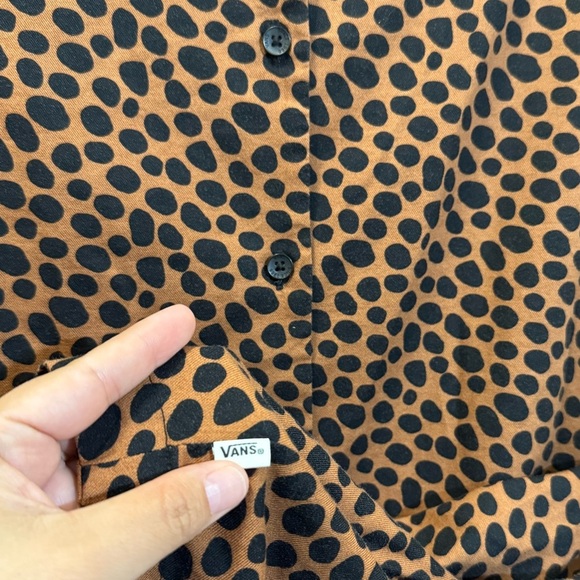 VANS Leopard Print Shirt Dress - Picture 9 of 11